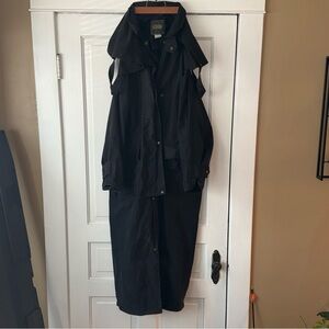 Men's Black Trench Coat